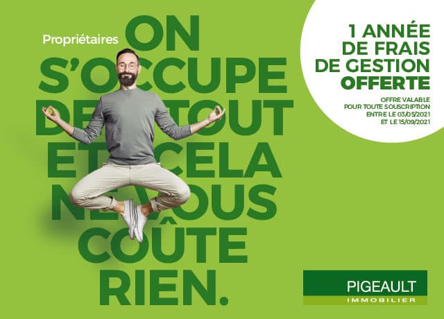 1 an de gestion offert Pigeault