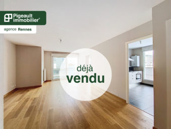 Rennes, quartier Lorient Saint-Brieuc, appartement T4, proche centre-ville, en bordure de Vilaine, grande terrasse, 2 balcons, double garage
