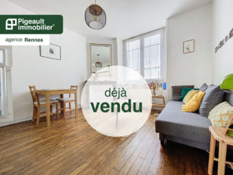 Rennes, centre-ville, appartement T2, meublé, dernier étage