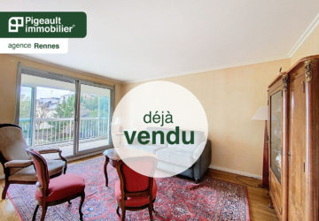 Appartement T4 vendu – Rennes – Quartier Arsenal Redon – Vue sur les jardins - AG3263-4