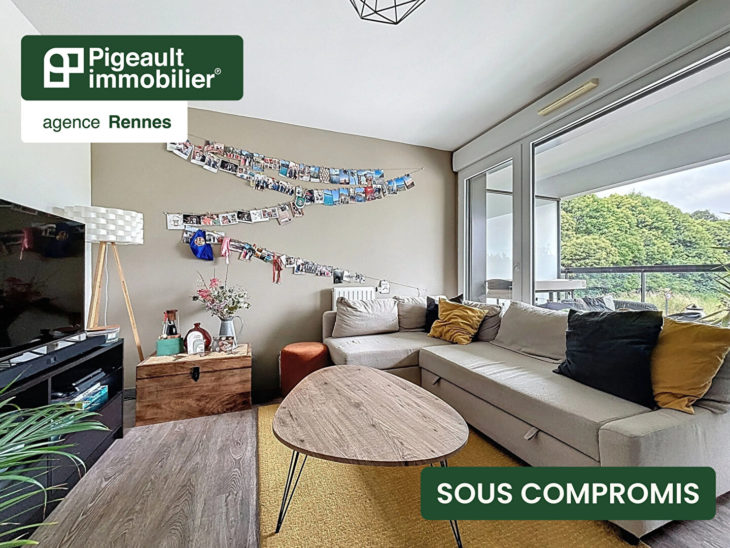 T2 sous compromis – Rennes Quartier Beauregard – Balcon – Résidence récente – Garage - AG3477-2