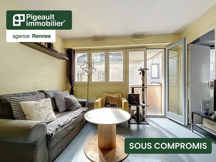T2 sous compromis – Rennes – Centre Ville – Mail François Mitterrand –  DPE D – Parking – Balcon - AG1658-4