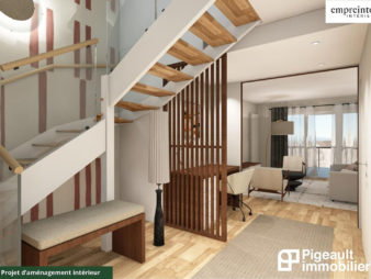 T4 Duplex à vendre – Rennes Prairies Saint Martin – Centre ville – 3 chambres – Garage – Terrasse