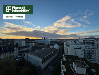 T3 à vendre – Rennes quartier Centre ville – Tour d’Auvergne – vue dégagée avec garage double