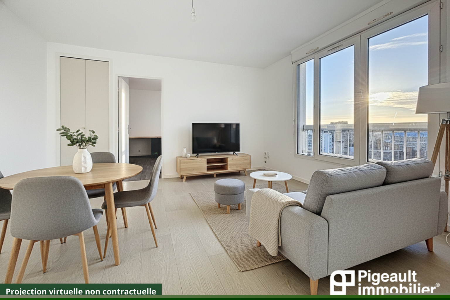 T3 à vendre – Rennes Centre ville – Tour d’Auvergne – vue dégagée – Garage double