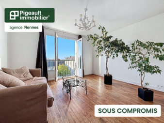 T3 SOUS COMPROMIS – Rennes Quartier Jeanne d&rsquo;Arc – 2 chambres – Idéal colocation – Bon état