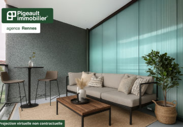 T2 à vendre – Rennes Quartier Lorient Saint-Brieuc –  Bordure de vilaine – Balcon – Parking - AG2419-3