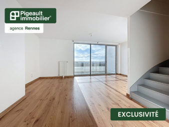 Appartement T5 à vendre – 4 chambres – Rennes – Saint Jacques de la Lande – La Courrouze – Terrasses – Parking couvert