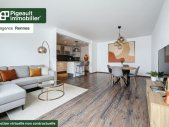 Appartement T3 à vendre – Rennes Rue de Nantes – Parking – 2 chambres – Jardin partagé