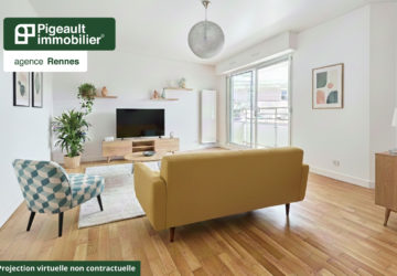 T2 à vendre – Rennes Cité judiciaire – Balcon – Vue sur jardins – Garage double - AG3525-4