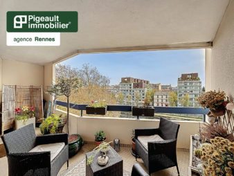 Appartement T5 à vendre – Rennes Centre ville – Mail François Mitterrand – Vue vilaine – Garage double