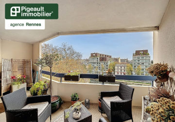 Appartement T5 à vendre – Rennes Centre ville – Mail François Mitterrand – Vue vilaine – Garage double - AG3578-1