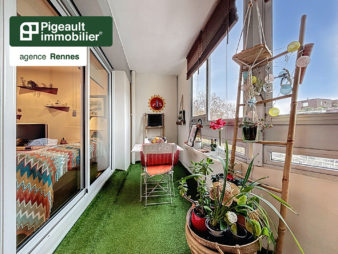 Appartement T5 à vendre – Rennes Centre ville – Mail François Mitterrand – Vue vilaine – Garage double