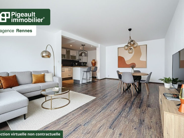 Appartement T3 à vendre – Rennes Rue de Nantes – Parking – 2 chambres – Jardin partagé - AG3505-5