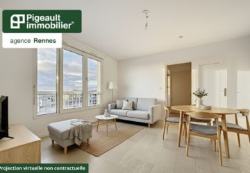 T3 à vendre – Rennes Centre ville – Tour d&rsquo;Auvergne – vue dégagée – Garage double - AG3451-10