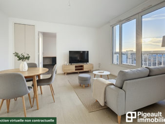 T3 à vendre – Rennes Centre ville – Tour d&rsquo;Auvergne – vue dégagée – Garage double