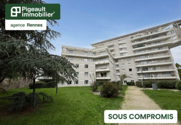 Appartement T2 SOUS COMPROMIS Rennes Cité judiciaire – Balcon – Vue sur jardins – Garage double - AG3525-6