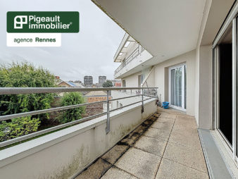 Appartement T2 SOUS COMPROMIS Rennes Cité judiciaire – Balcon – Vue sur jardins – Garage double
