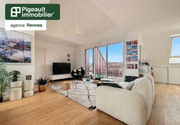 Appartement T4 à vendre – Rennes – Thabor – 3 chambres – Dernier étage – Terrasse – Garage - AG3652