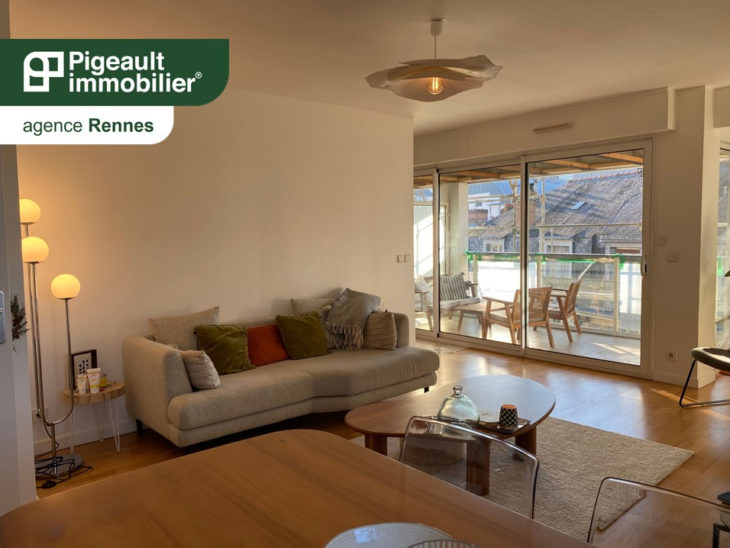 Appartement T3 – 77.36m2 – Balcon et Garage –  Centre Ville – Rennes - SC2014-45