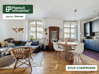 Appartement T3 à vendre – Rennes – Thabor – Saint Hélier – 2 chambres