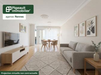 Appartement T3 à vendre – Rennes quartier Fac de droit – Ascenseur – Parking – Proche métro