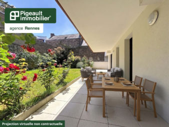 Appartement T3 rez de jardin à vendre – Rennes – Arsenal Redon – Parking