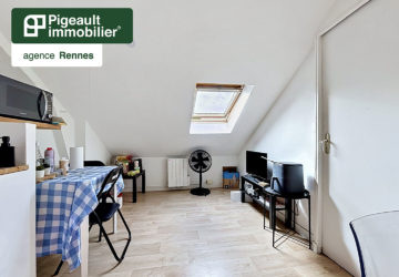 Studio à vendre – Rennes – Quartier Oberthur – Dernier étage – DPE C - AG3697-1