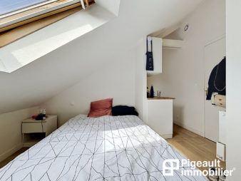 Studio à vendre – Rennes – Quartier Oberthur – Dernier étage – DPE C