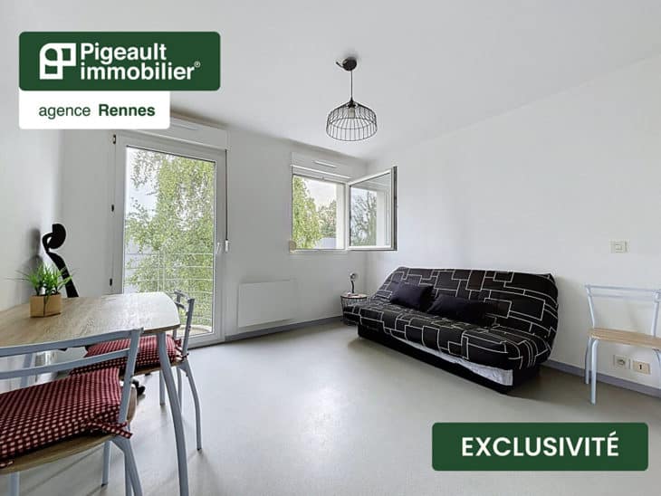 Studio à vendre – Rennes – Beaulieu – Proche université – Parking – Libre à la vente – DPE C - AG2331