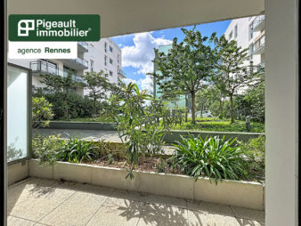 Appartement T2 à vendre  – Rennes Quartier Lorient / Saint Brieuc – Terrasse – Garage – 1 chambre