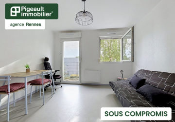 Studio sous compromis – Rennes – Beaulieu – Proche université – Parking – Libre à la vente – DPE C - AG2331-2