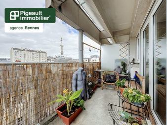 Appartement T2  à vendre – Rennes Quartier Mabilais Arsenal Redon- Parking – Balcon