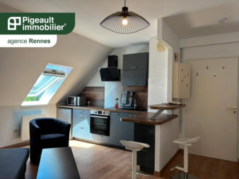 Appartement Rennes 2 pièces 29.37 m2 – Meublé – Dernier Etage – Résidence sécurisé avec gardien – Centre historique de Rennes