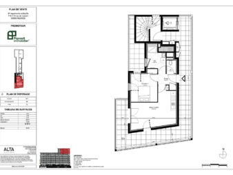 Appartement T2 à vendre – Rennes – Moulin du Comte – Balcon – Parking – Dernier étage