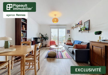 Appartement  T3 à vendre à Rennes – Alphonse Guérin – 68,56 m² – 2 chambres – Loggia – Parking - AG3643