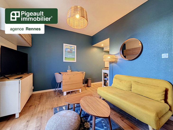 Appartement T1 bis à vendre – Rennes Alphonse Guerin – Vélodrome – Parfait état – Cave – Parking aérien - AG3646