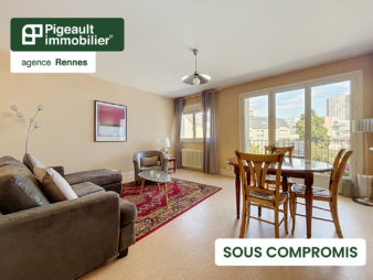 Appartement T3 sous compromis – Rennes – Mail François Mitterrand – Parking – Cave – Balcon – 2 chambres