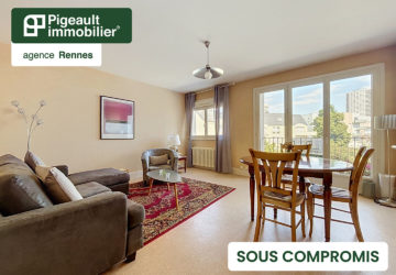 Appartement T3 sous compromis – Rennes – Mail François Mitterrand – Parking – Cave – Balcon – 2 chambres - AG3761-1
