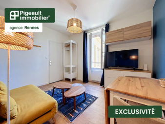 Appartement T1 bis à vendre – Rennes Alphonse Guerin – Vélodrome – Parfait état – Cave – Parking aérien